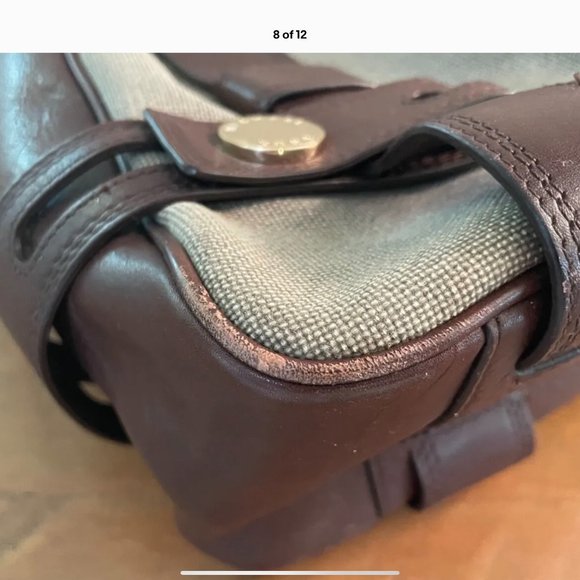 Michael Kors Large Canvas and Leather Harness Grab Handbag - Picture 9 of 16